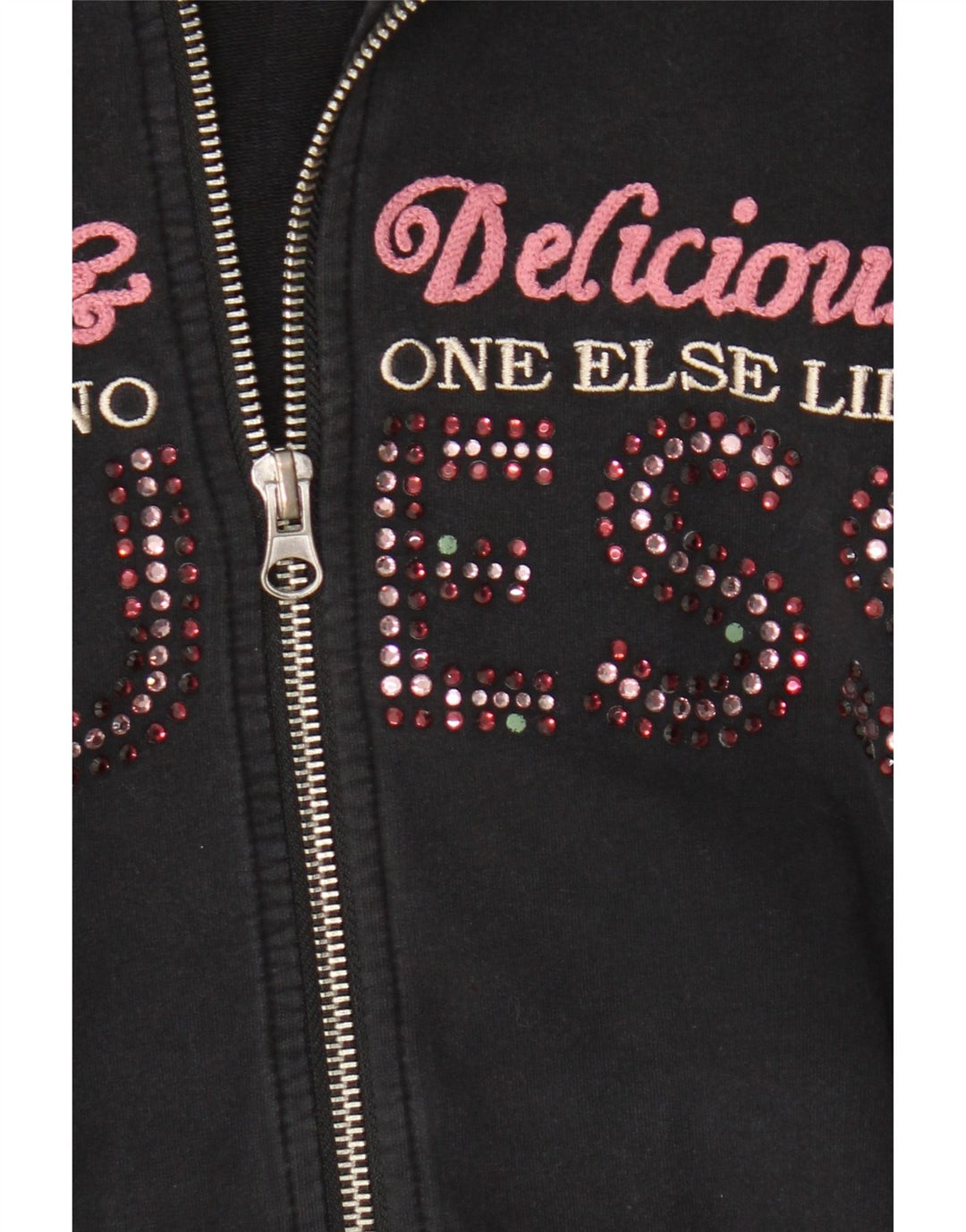 Guess Giacca da ginnastica grafica da donna UK 8 Small Nera