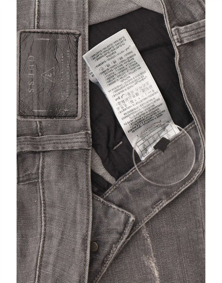 Jeans slim invecchiati da uomo Guess W31 L33 cotone grigio