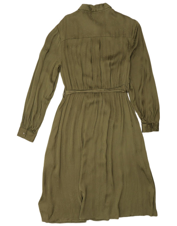 Abito camicia da donna Scotch & Soda UK 14 Viscosa verde medio
