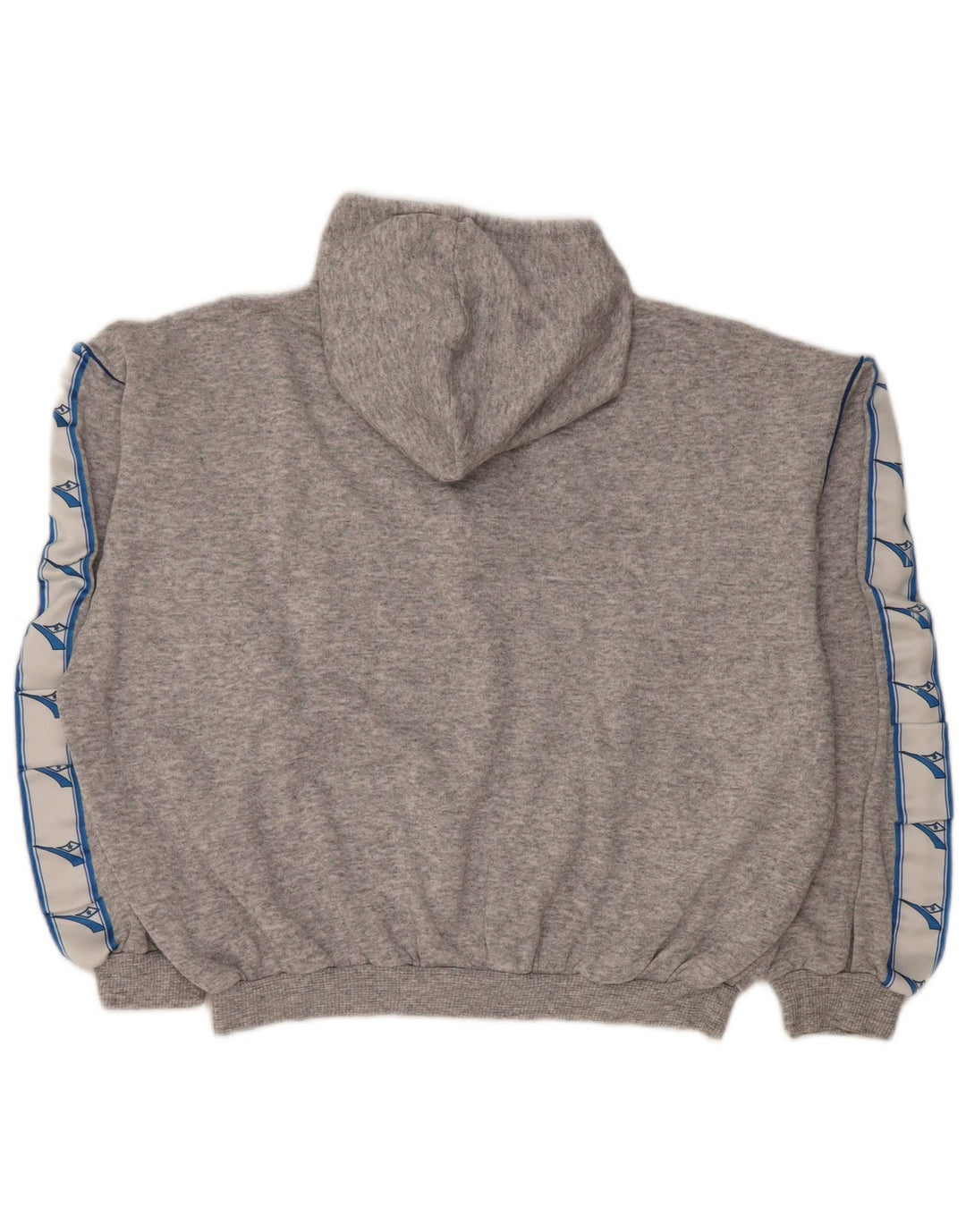 DIADORA Felpa con cappuccio grafica oversize da donna UK 12 Grigio medio