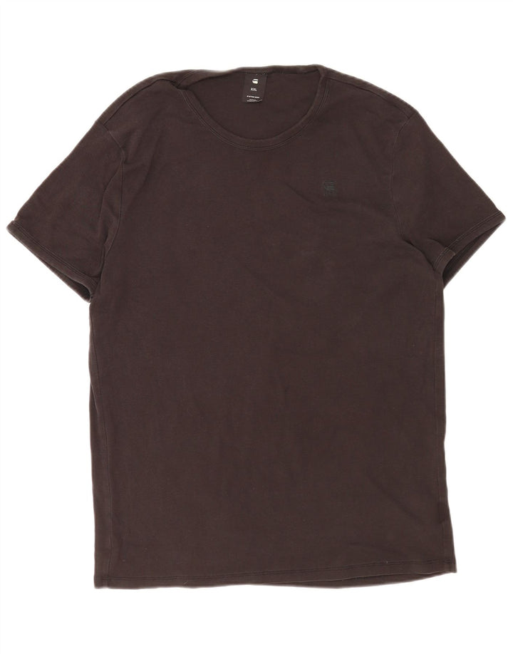 T-shirt da uomo G-Star Top 2XL cotone marrone