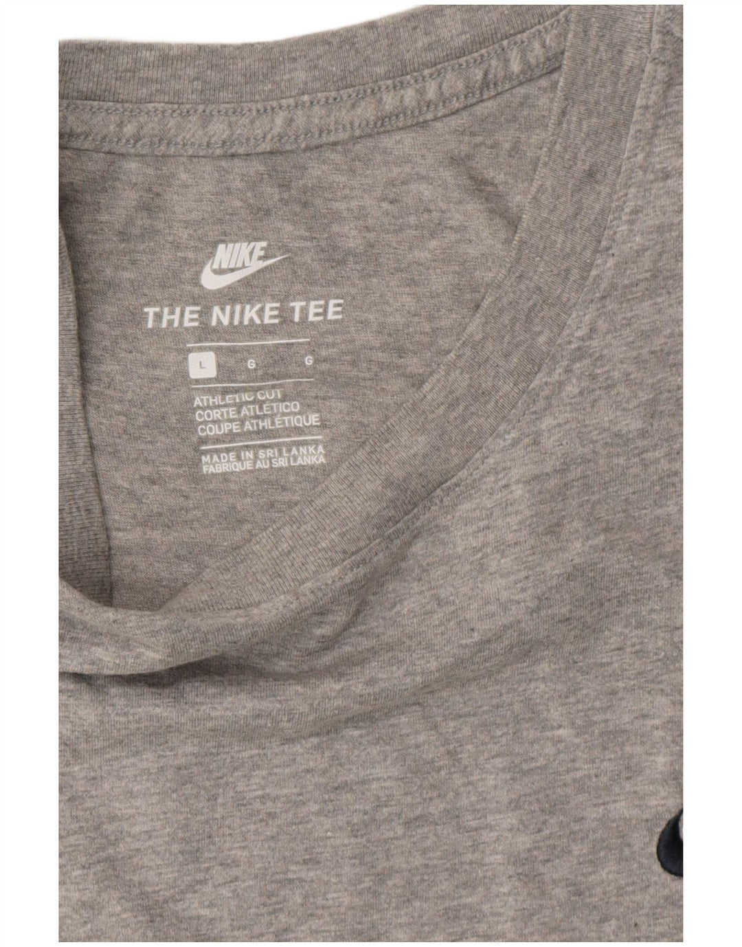 T-shirt NIKE da uomo dal taglio atletico, grande, grigia