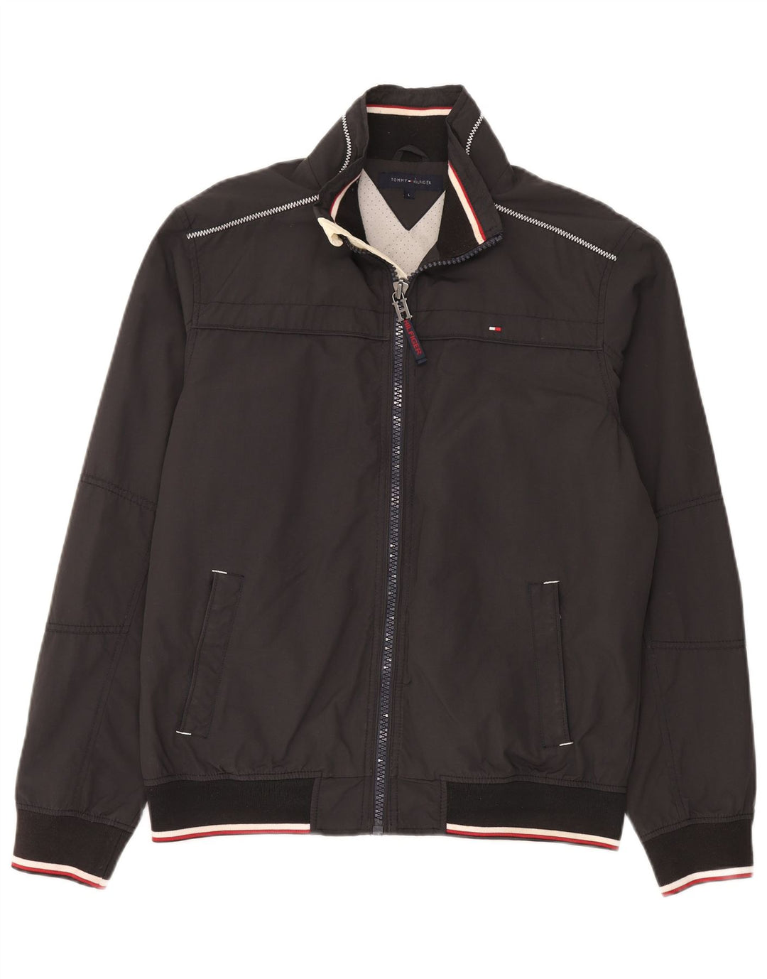 Giubbotto bomber da uomo Tommy Hilfiger UK 40 grande nylon grigio