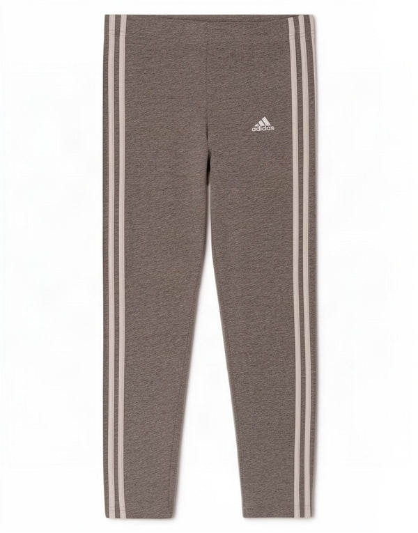 Leggings Adidas Bambina 11-12 anni Cotone mélange grigio