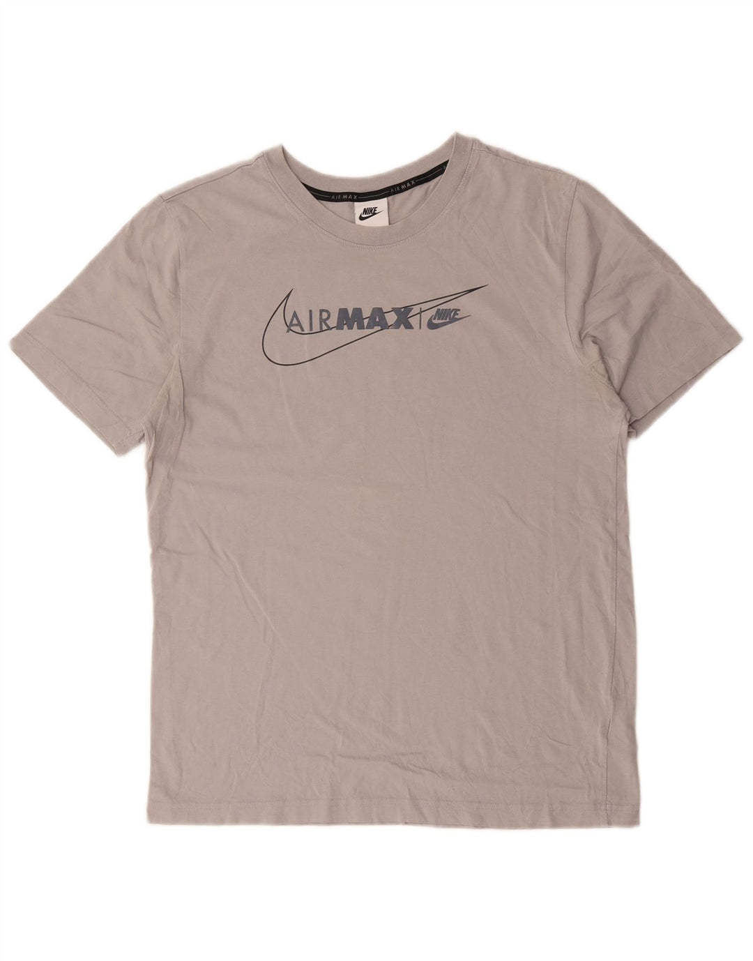 T-shirt grafica Nike Air Max da uomo in cotone grigio medio