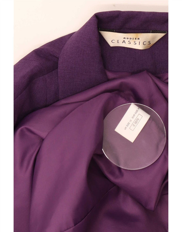 Cappotto da donna Modern Classics UK 12 Poliestere viola medio