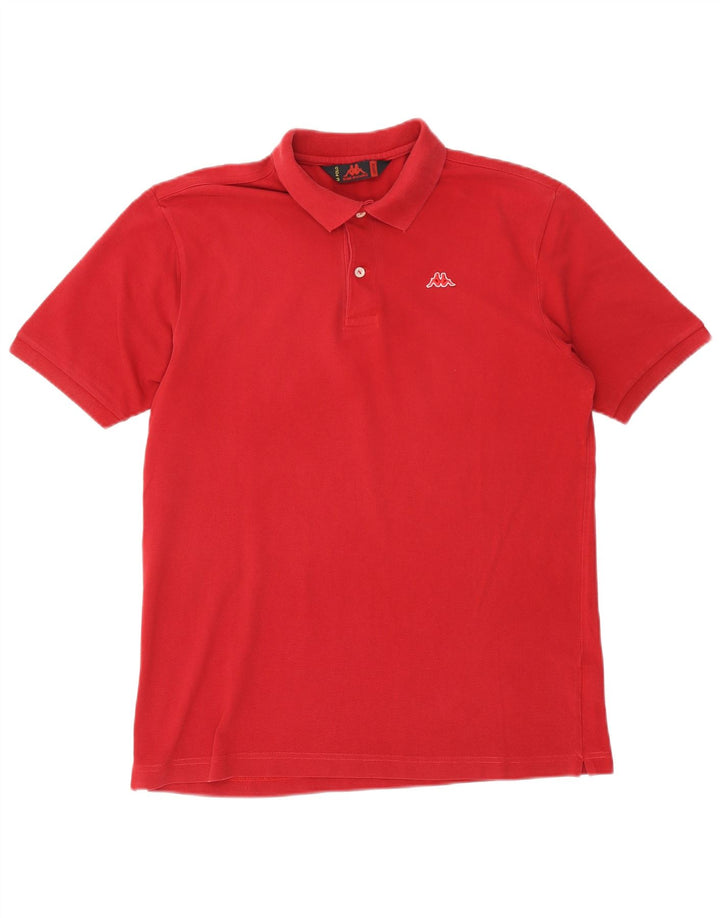 Polo Kappa Uomo Large Rossa In Cotone