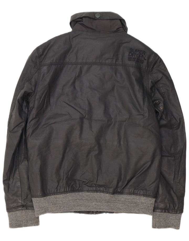 Giubbotto bomber da uomo SUPERDRY UK 40 Large Nero Poliestere