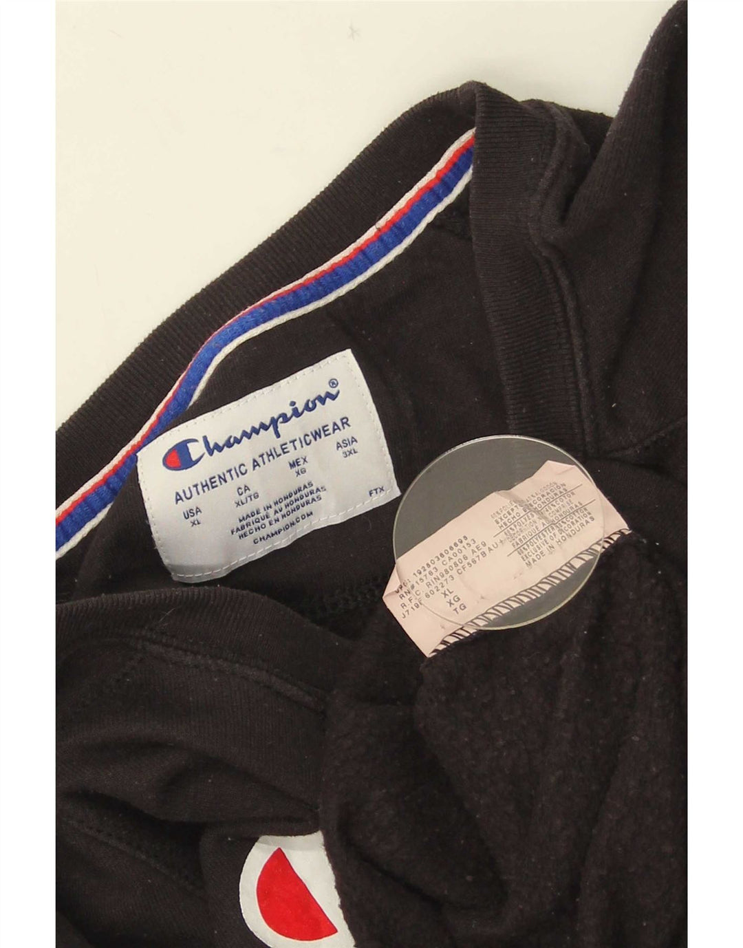 Felpa grafica da donna Champion Jumper UK 18 XL Poliestere nero