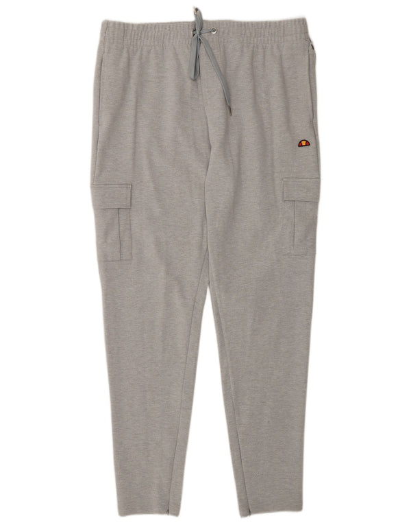 Pantaloni da tuta cargo da donna Ellesse XL in cotone grigio Sport