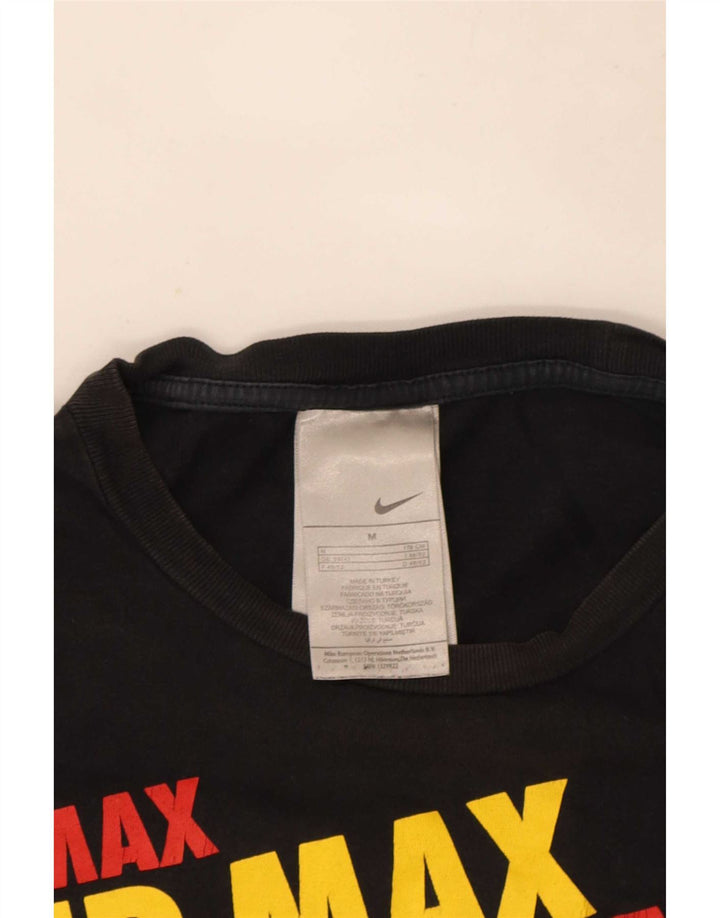 T-shirt grafica da uomo Nike Top UK 39/40 cotone nero medio