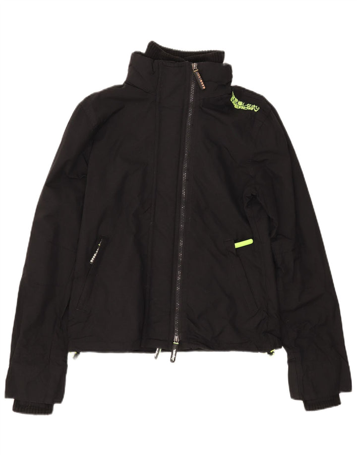 Giacca a vento da donna The Windcheater SUPERDRY UK 12 media nera
