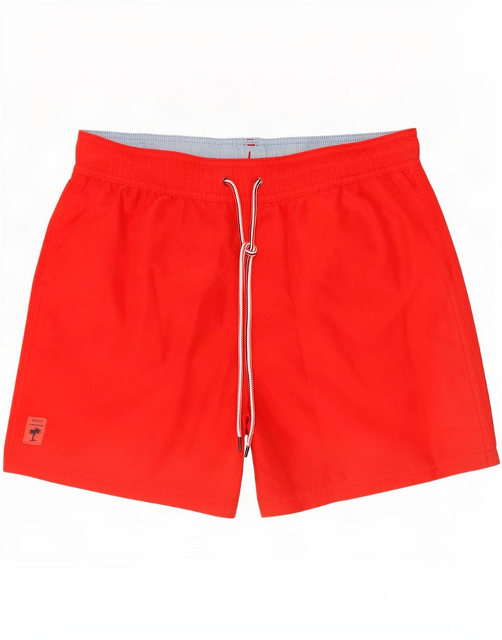 Pantaloncini da bagno da uomo Marks & Spencer rosso medio in poliestere