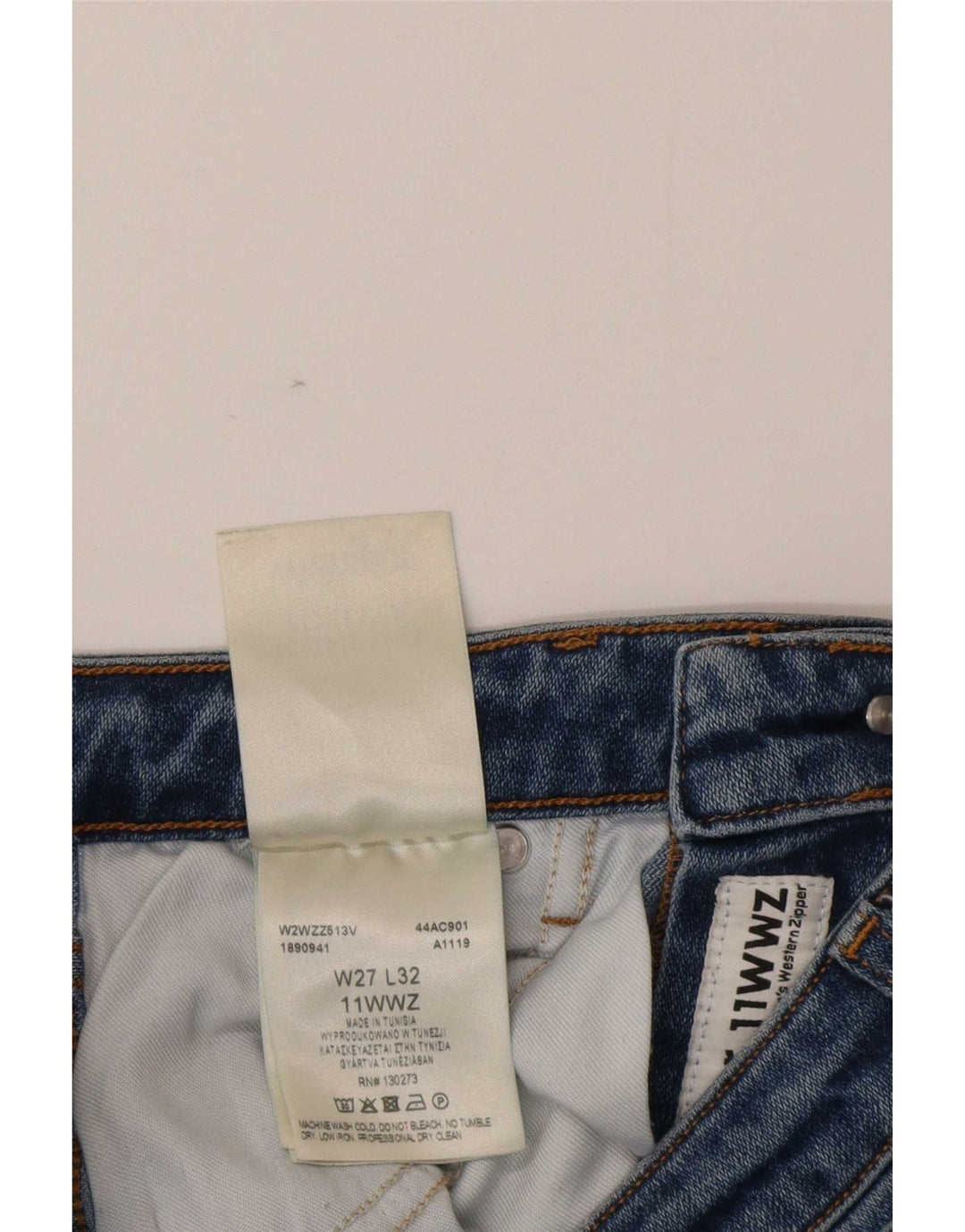 Jeans Wrangler da donna 11WWZ slim W27 L32 cotone blu