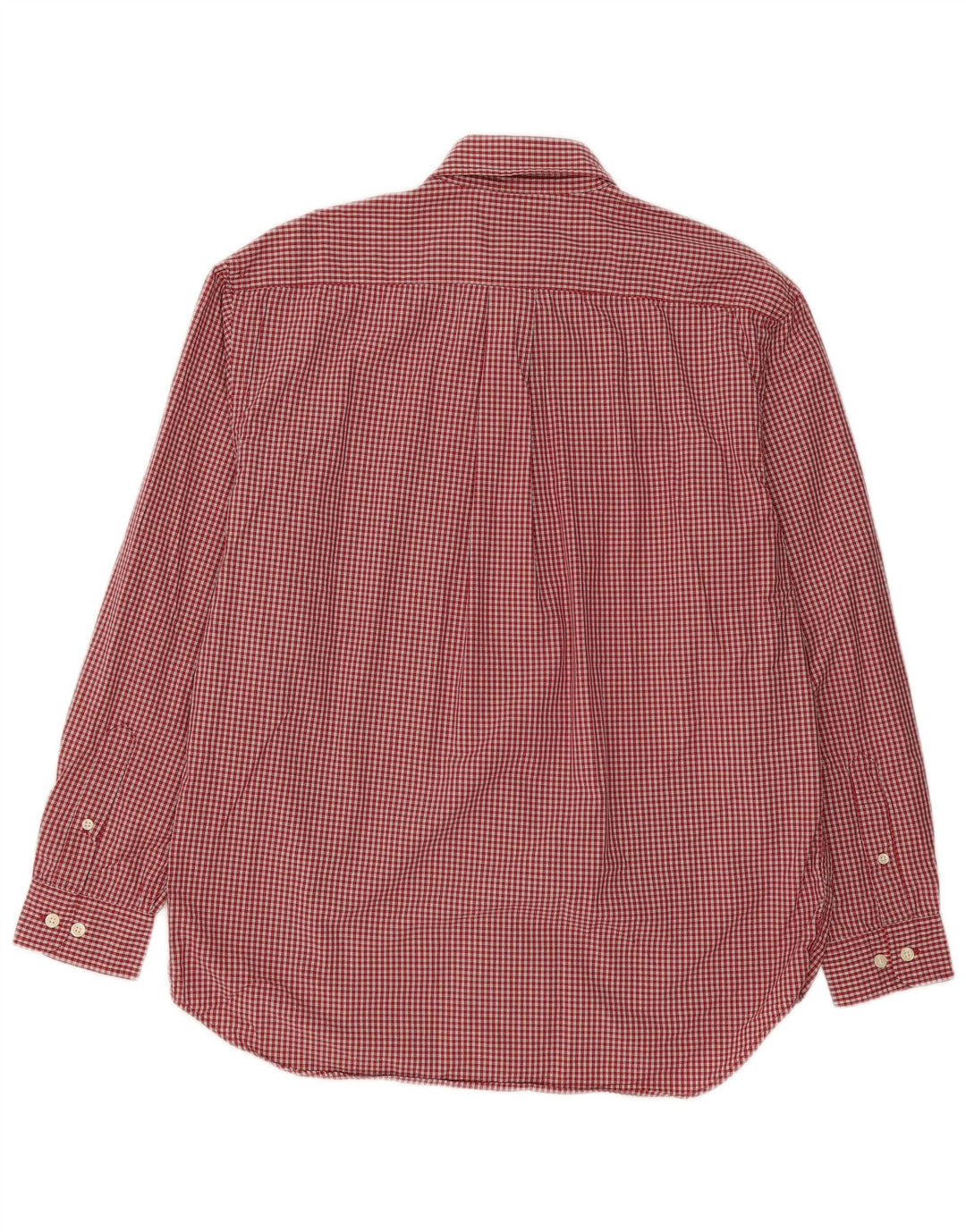 Camicia da uomo Eddie Bauer in cotone a quadri rossi medi