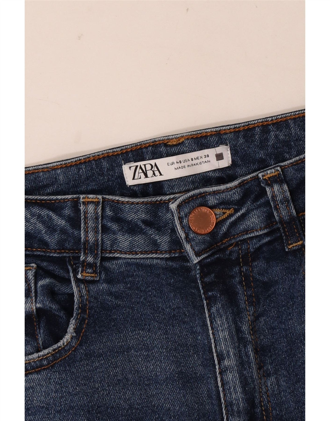 Jeans svasati da donna Zara EU 40 medi W30 L34 Blu