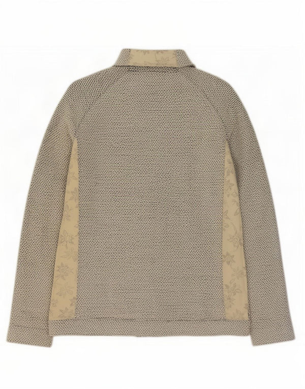 Giacca da tuta da donna Weird Fish UK 18 XL Cotone floreale grigio