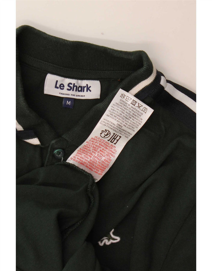 Polo da uomo Le Shark in cotone verde medio