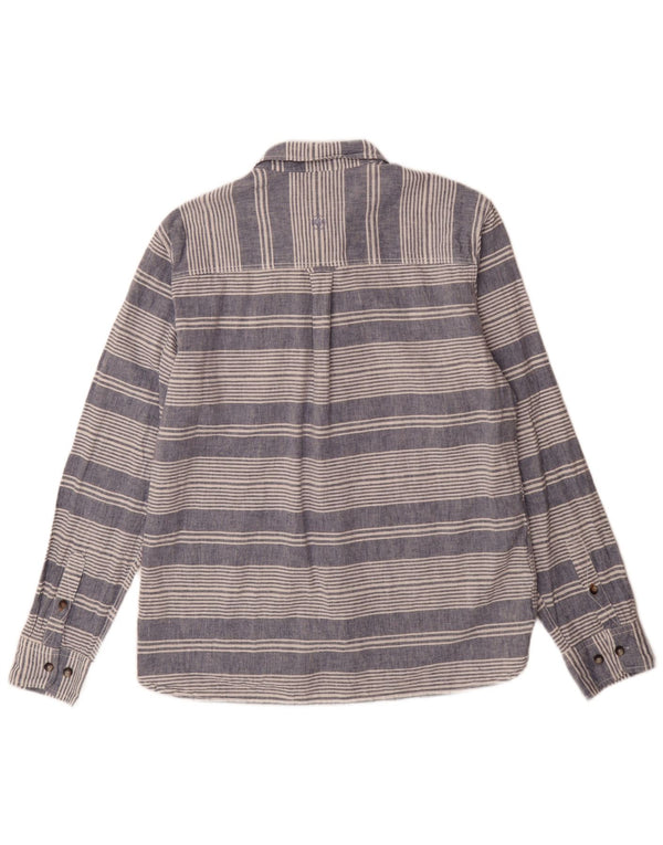 Camicia da uomo dalla vestibilità regolare Fat Face, lino grande a righe blu