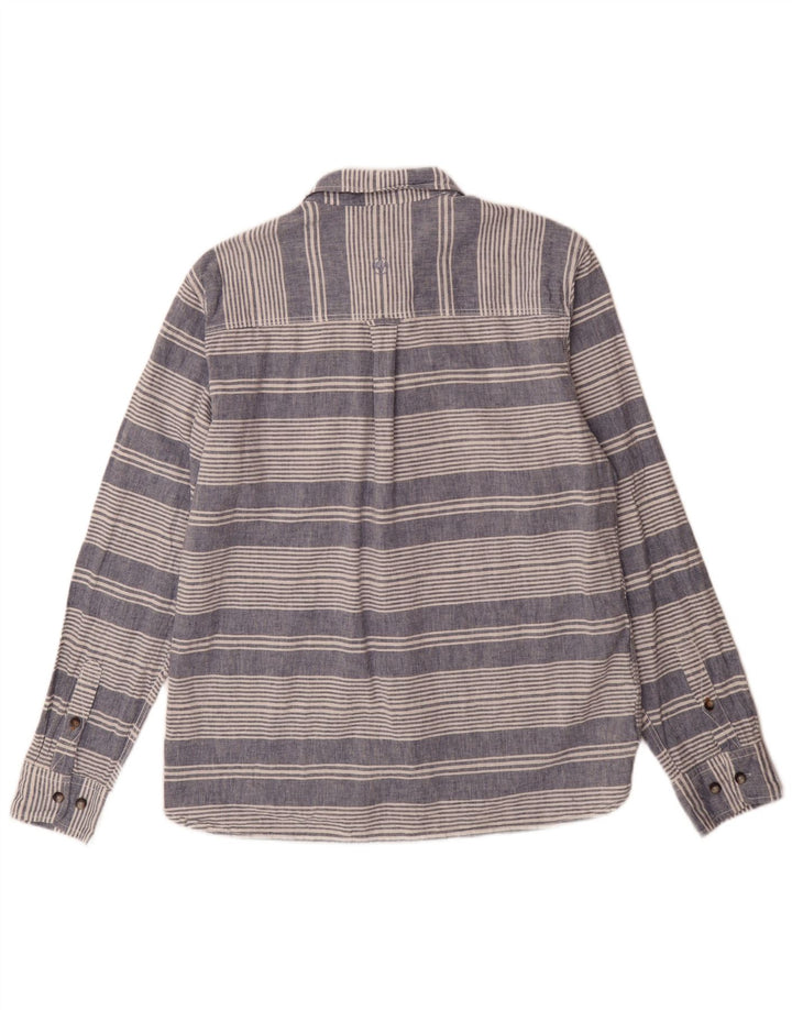 Camicia da uomo dalla vestibilità regolare Fat Face, lino grande a righe blu