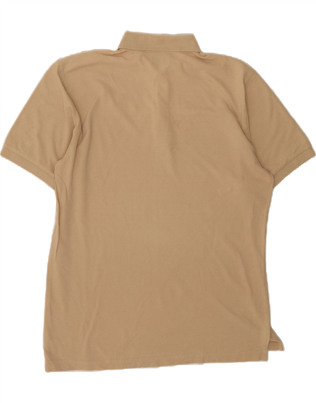 TRUSSARDI JEANS Mens Polo Shirt Large Beige Cotton Vintage Trussardi Jeans and Second-Hand Trussardi Jeans from Messina Hembry 