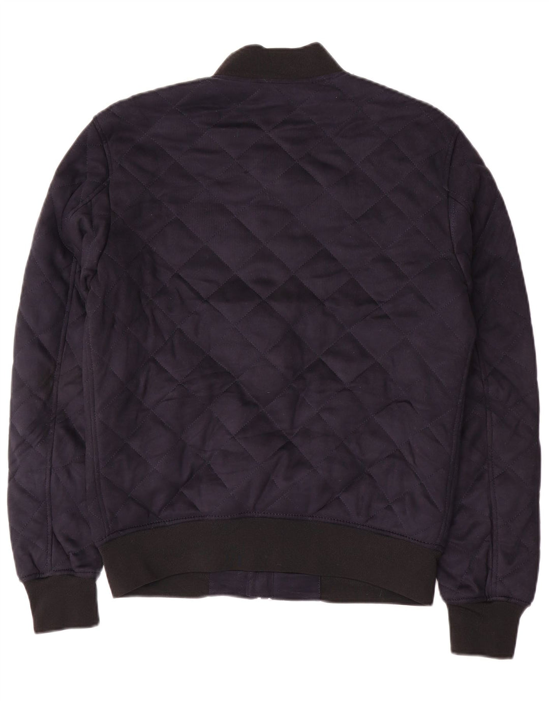 Giacca trapuntata da uomo Zara UK 38 poliestere blu navy medio