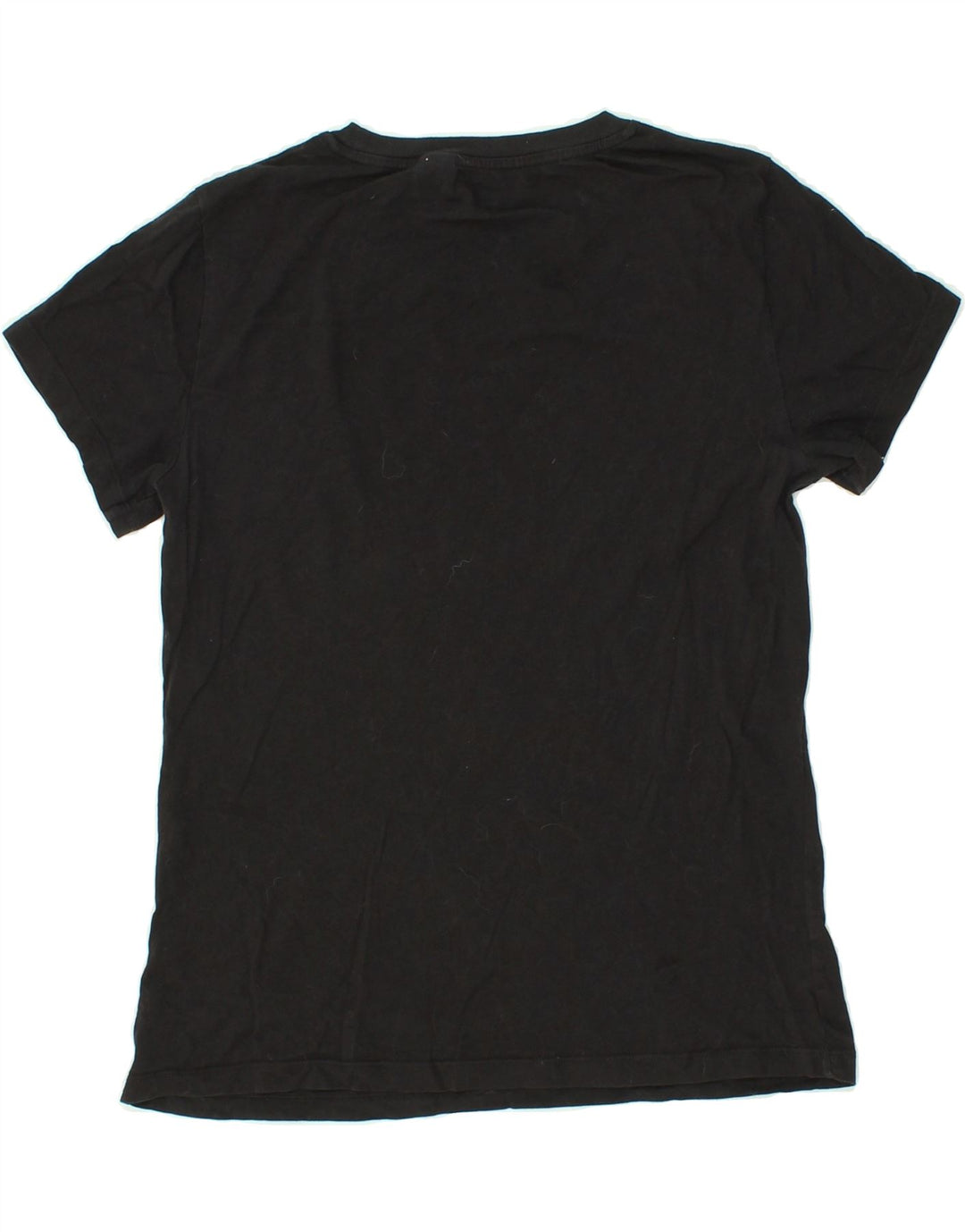 LEVI'S Womens Graphic T-Shirt Top UK 14 Medium Black Vintage Levi's and Second-Hand Levi's from Messina Hembry 