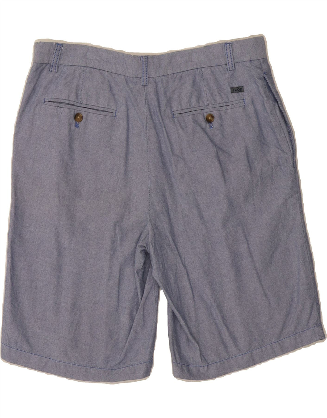 IZOD Mens Chino Shorts W34 Large  Blue Cotton Vintage Izod and Second-Hand Izod from Messina Hembry 
