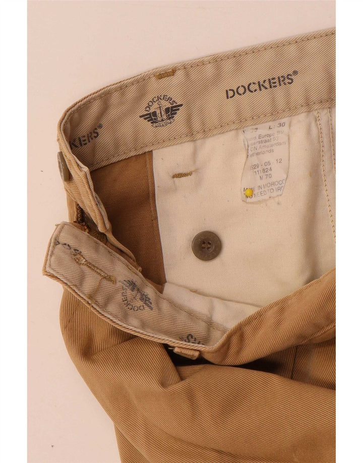 Pantaloni chino con pegging da uomo Dockers W33 L30 Beige