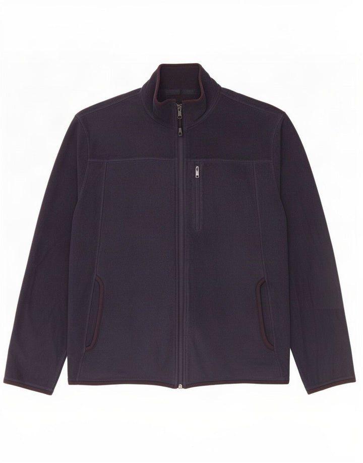 Giacca in pile Marks & Spencer da uomo vestibilità regolare UK 38 medio blu navy