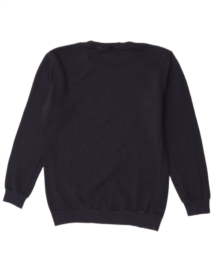 Felpa grafica da uomo Zara in cotone medio blu navy