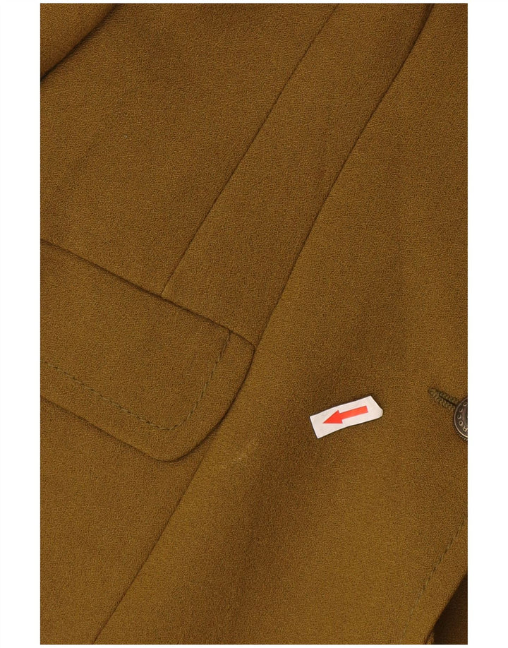 Giacca Blazer a 4 Bottoni da Donna Roccobarocco IT 44 Media Lana Kaki