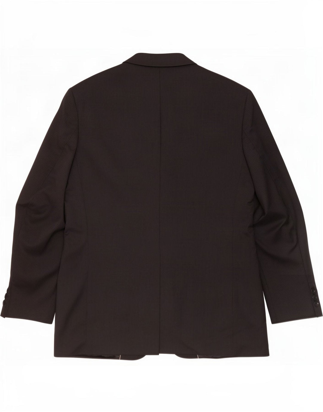 Giacca blazer a 3 bottoni da uomo Marks & Spencer UK 44 XL lana gessata nera