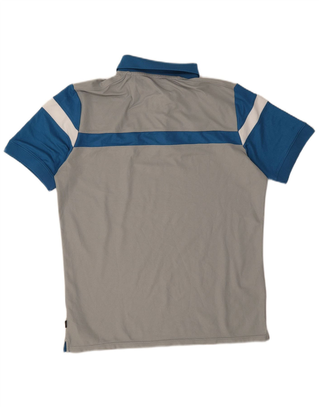 Polo da uomo Calvin Klein in poliestere color block grigio medio