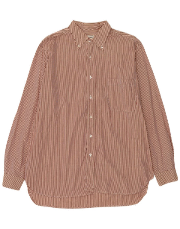 Camicia da uomo Alberto Aspesi taglia 43 17 XL a righe rosse