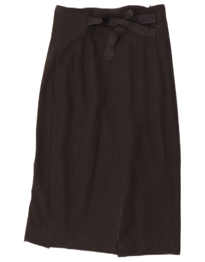 Gonna longuette da donna Oasis UK 8 piccola W24 poliestere nero