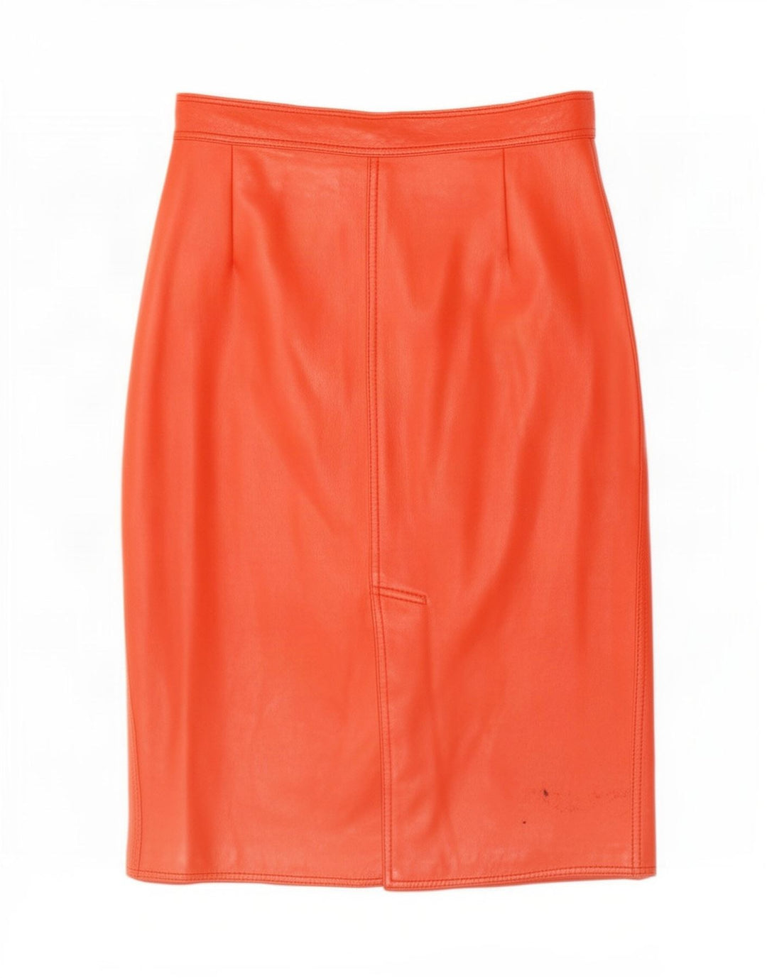 Gonna in pelle vintage da donna piccola W26 rossa