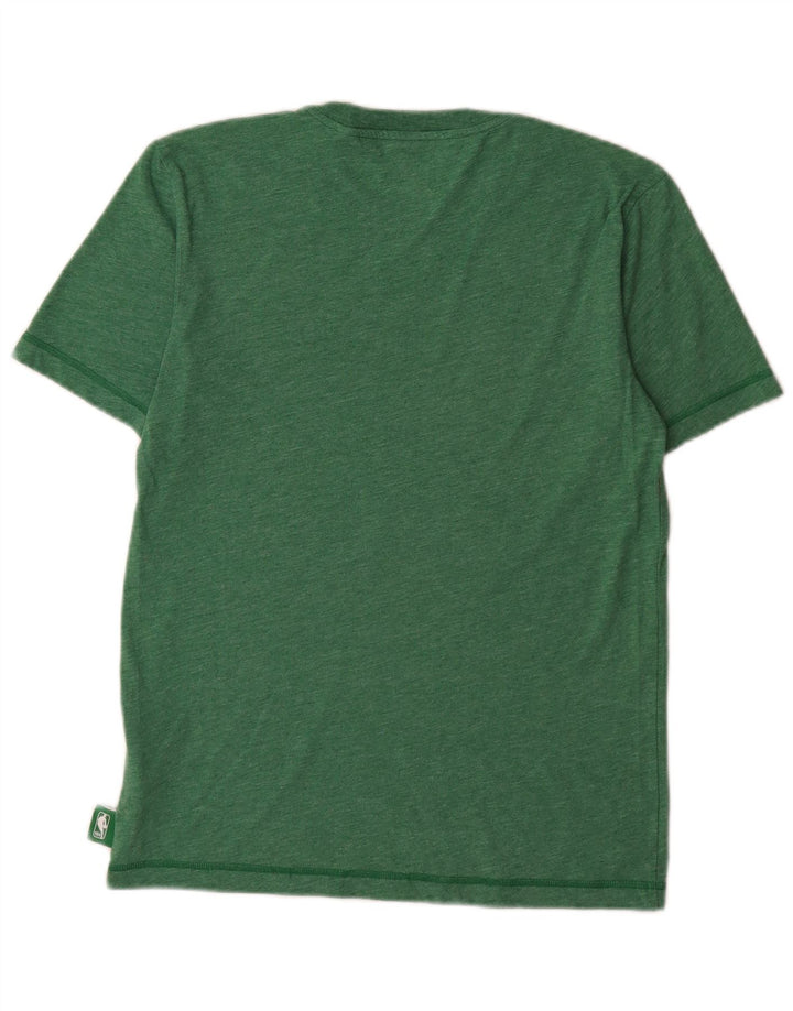 Adidas Uomo Boston Celtics T-shirt grafica Top Small Verde Poliestere