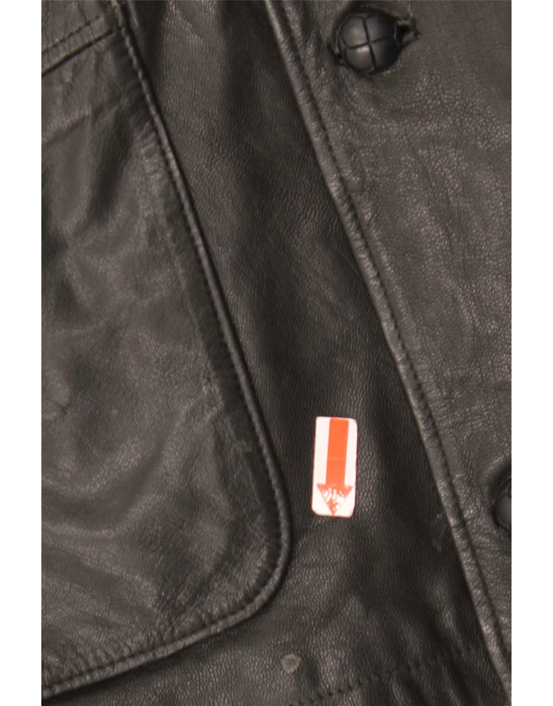 CLASSIC Giacca in pelle da uomo UK 41/43 Large Nera