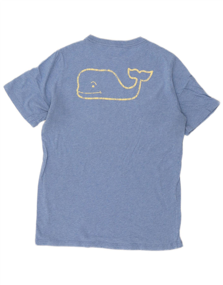 T-shirt grafica da donna Vineyard Vines Top grande in cotone blu
