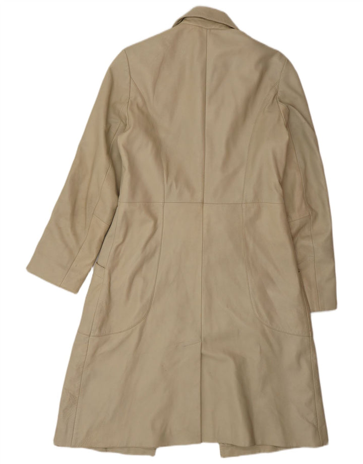 Cappotto in pelle da donna OLLY & CO UK 10 Piccolo in pelle beige