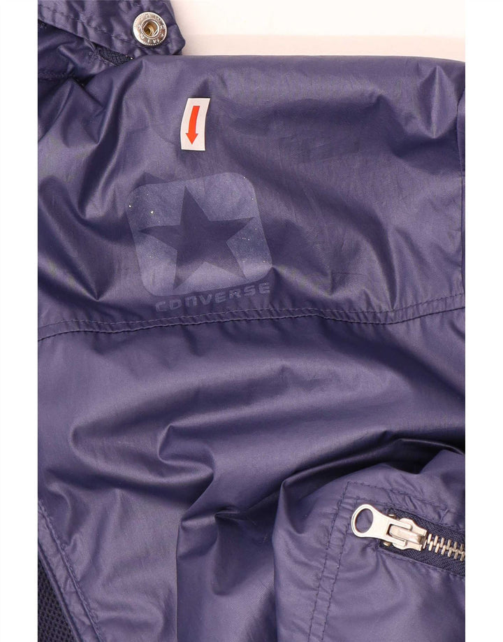 Giacca antipioggia militare con cappuccio da uomo Converse UK 38 poliestere viola medio