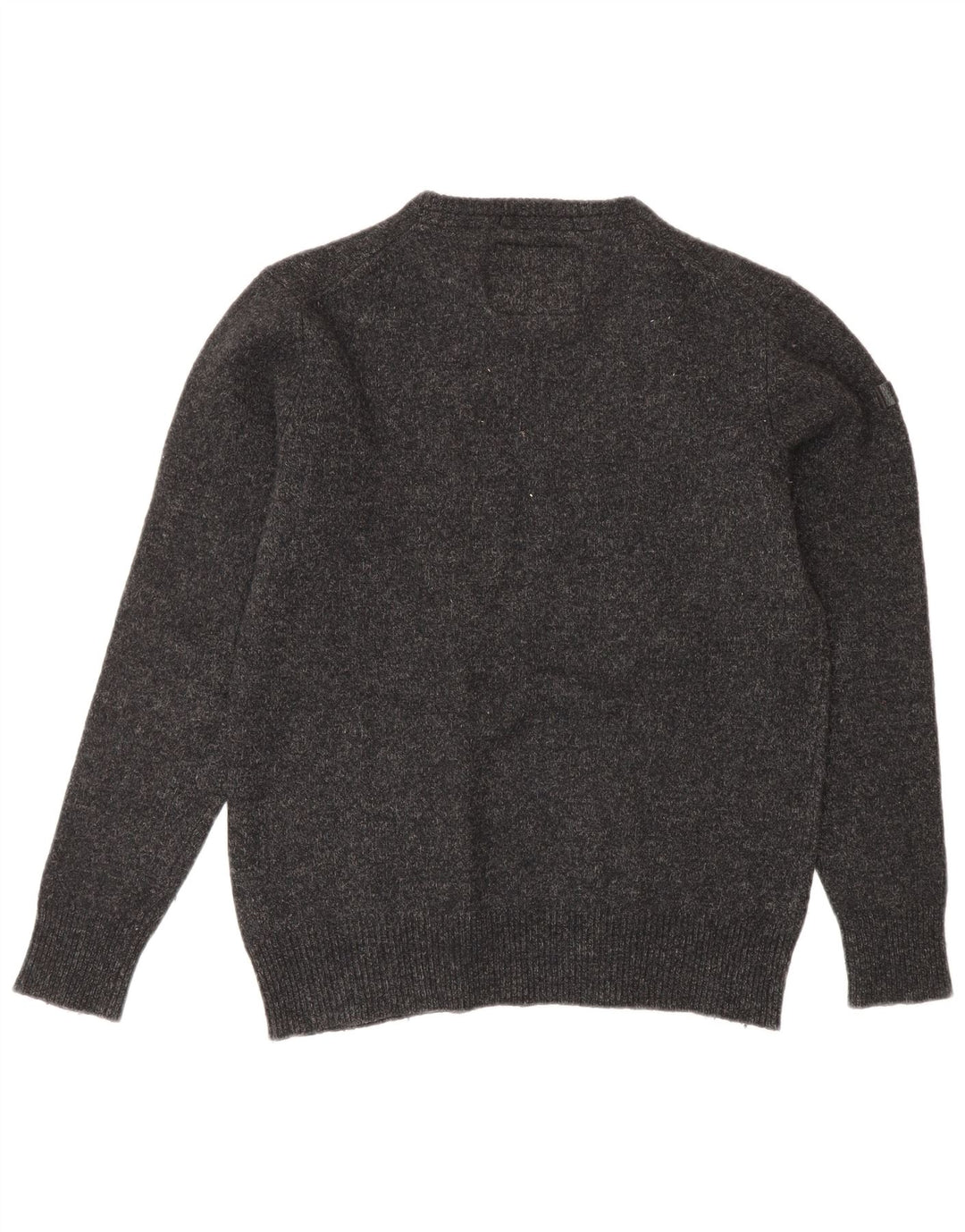 Maglione maglione girocollo da donna Superdry UK 14 grande grigio screziato