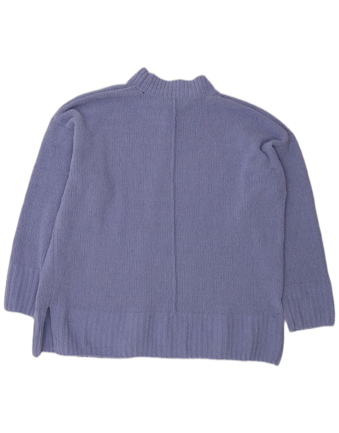 Maglione oversize da donna Marks & Spencer con collo dolcevita UK 18 XL Viola