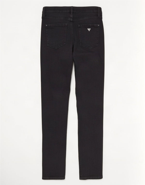 Jeans skinny da donna a vita super alta Guess W29 L28 cotone nero
