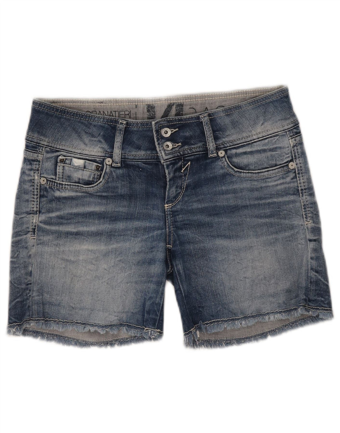 Pantaloncini di jeans da donna GAS W27 piccoli in cotone blu