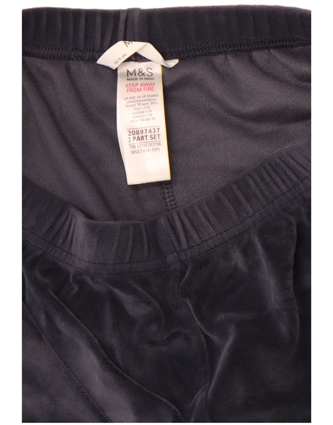 MARKS & SPENCER Pantaloni da tuta con grafica da ragazza Joggers 14-15 anni Grigi