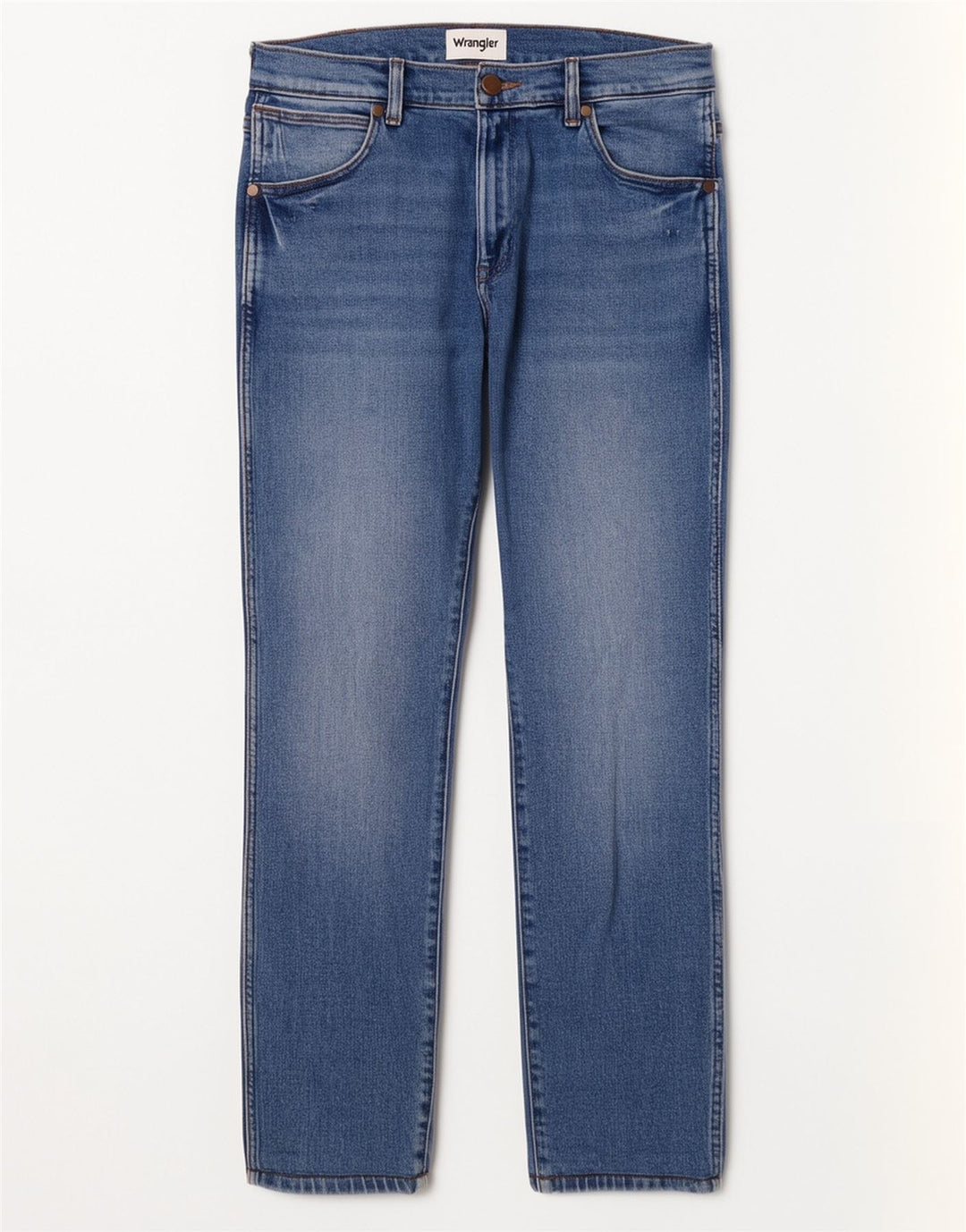 Jeans dritti Larston da donna Wrangler W29 L29 cotone blu
