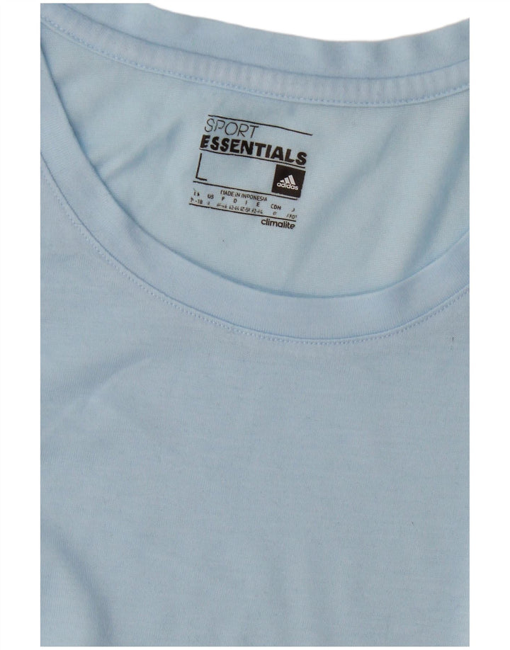 T-shirt Adidas da donna Top UK 16/18 grande blu