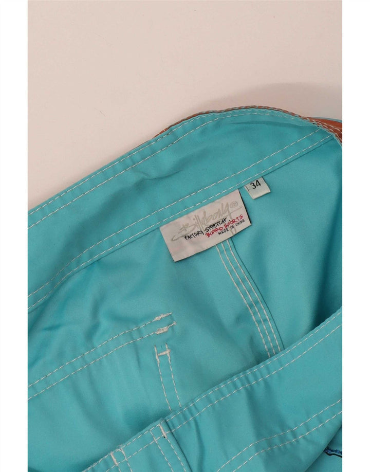 Pantaloncini da bagno grafici da uomo Billabong di grandi dimensioni in poliestere floreale blu